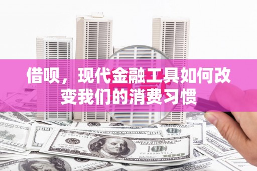 伊犁借呗，现代金融工具如何改变我们的消费习惯