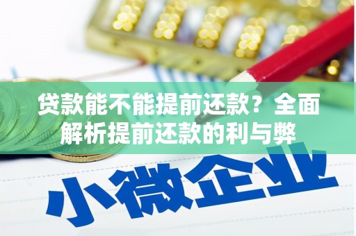 伊犁贷款能不能提前还款？全面解析提前还款的利与弊