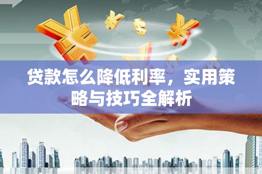 伊犁贷款怎么降低利率，实用策略与技巧全解析
