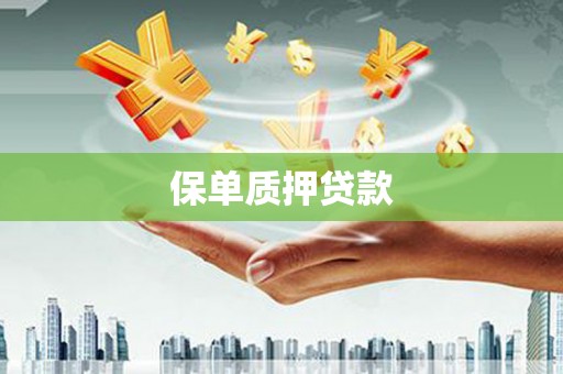 伊犁保单质押贷款