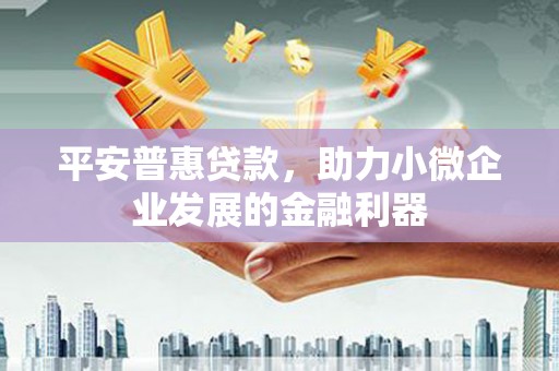 伊犁平安普惠贷款，助力小微企业发展的金融利器