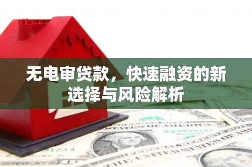 伊犁无电审贷款，快速融资的新选择与风险解析