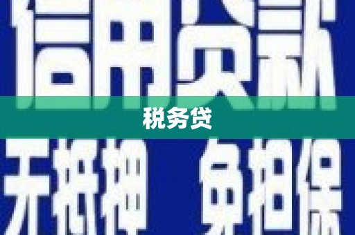 伊犁税务贷
