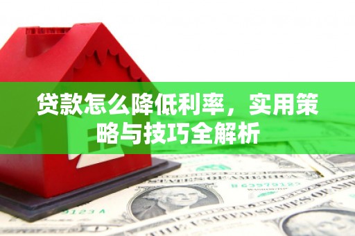 伊犁贷款怎么降低利率，实用策略与技巧全解析