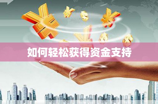 伊犁如何轻松获得资金支持